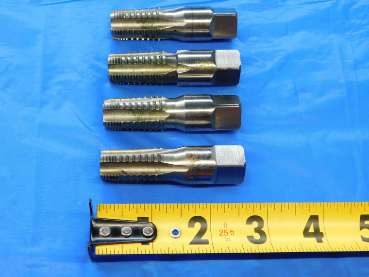 4pcs VARIOUS 3/8 18 PIPE HS G TAP 5 INTERRUPTED TOOTH FLUTE .375 CNC THREADING - JC2533AY3