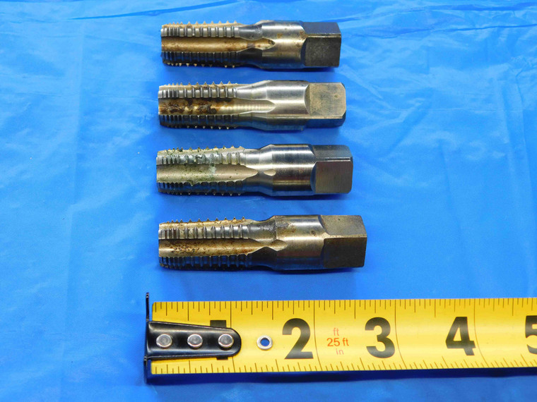 4pcs VARIOUS 3/8 18 G HS PIPE TAP 5 INTERRUPTED TOOTH FLUTE .375 CNC THREADING - JC2534AY3