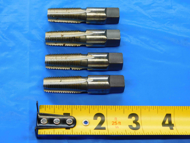 4pcs HW CO. 1/4 18 G HS PIPE TAP 4 STRAIGHT FLUTE .25 CNC THREADING MILLING - JC2535AY3