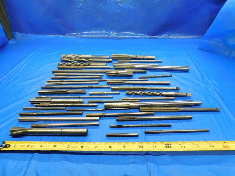 LOT OF HSS REAMERS & COUNTERBORES SOME TAPERED VARIOUS SIZES MACHINIST TOOLING - BT2979AE4