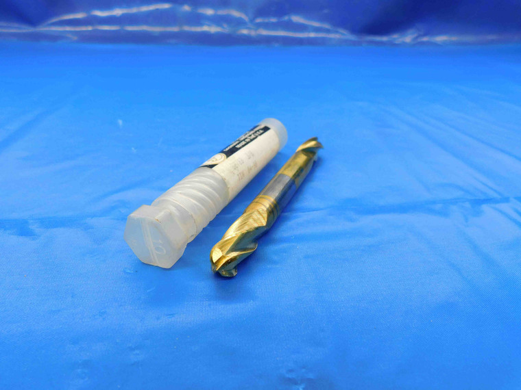 NEW FULLERTON TOOL 3/8 O.D. TIN BALL NOSE CARBIDE END MILL 4 FL 3278B .375 - BT3004BR3