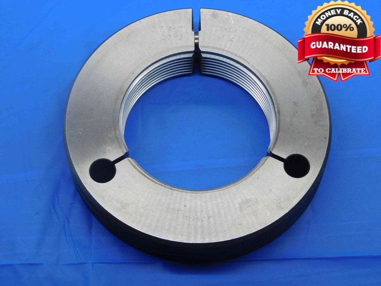 2 7/8 10 UNS 2A THREAD RING GAGE 2.875 2.8750 NO GO ONLY P.D. = 2.8012 CHECK - DW26985LVR