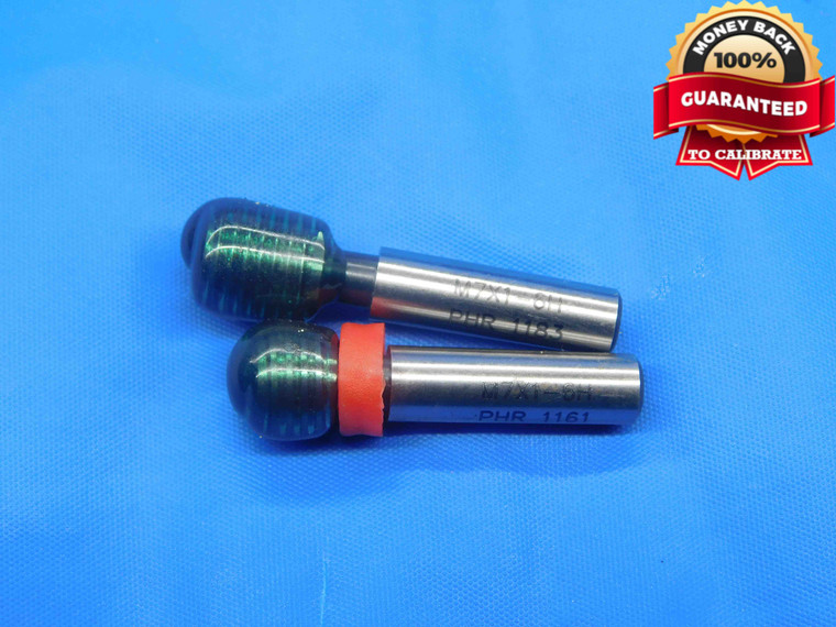 M7 X 1 6H METRIC THREAD PLUG GAGE 7 1.0 GO NO GO P.D.'S = 6.350 & 6.500 CHECK - DW27054LVR