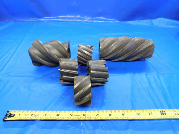 LOT OF HSS SHELL / SIDE MILLS VARIOUS SIZES UP TO ABOUT 3" O.D. & 1 1/4" PILOT - BT3122BY2