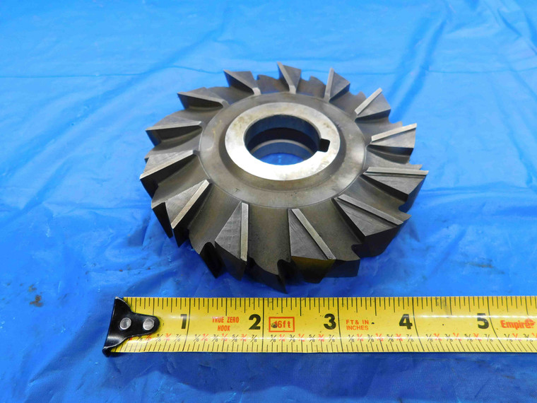 4 3/4 O.D. X 1" WIDTH X 1 1/4 PILOT STAGGERED TOOTH SIDE MILLING CUTTER 13 T HSS - BT3144BY2