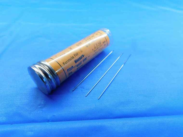 3PC SET VAN KEUREN THREAD MEASURING WIRES FOR CALIBRATION .8MM PITCH 0.8 - BT3271AL4
