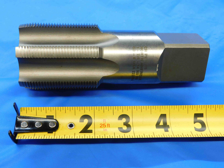 NORTH AMERICAN TOOL CO. 1 7/8 14 NS GH6 HS PLUG TAP 6 STRAIGHT FLUTE 1.875 CNC - JC2664AF4