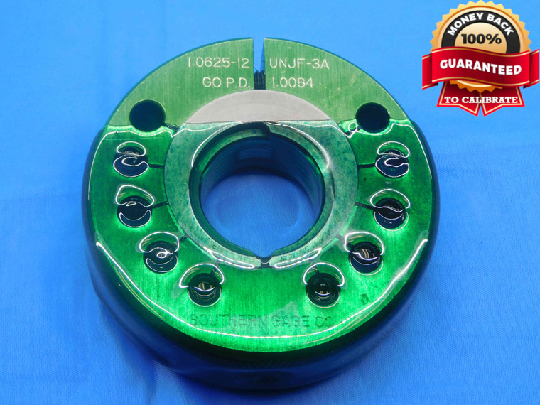 1 1/16 12 UNJF 3A THREAD RING GAGE 1.0625 GO ONLY P.D. = 1.0084 INSPECTION CHECK - DW27228AL4
