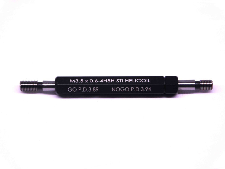 NEW M3.5 X .6 4H5H STI HELICOIL THREAD PLUG GAGE 3.5 0.6 GO NO GO = 3.890 3.940 - MS6895MJ