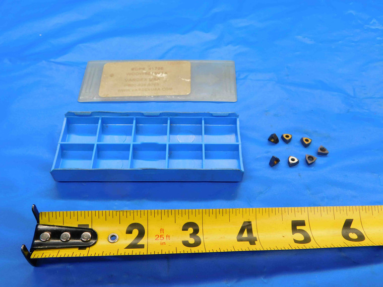 7pcs NEW VARDEX WCOW5013VTX CARBIDE THREADING INSERTS LATHE MACHINIST TOOLING - CB3270BH3