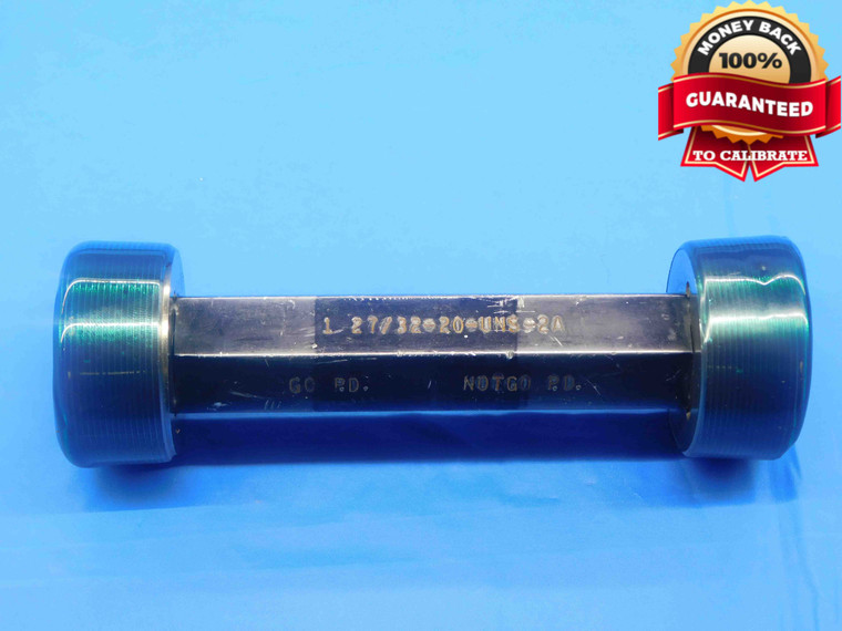1 27/32 20 UNS 2A SET THREAD PLUG GAGE 1.84375 1.8437 GO NOGO PDS= 1.8097 1.8049 - DW27282AP4
