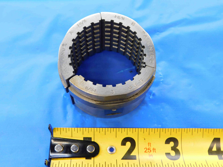 3pc SET HARDINGE S20 COLLET PADS ROUND SERRATED 1 11/16 1.6875 USA MADE - JC2711BH3