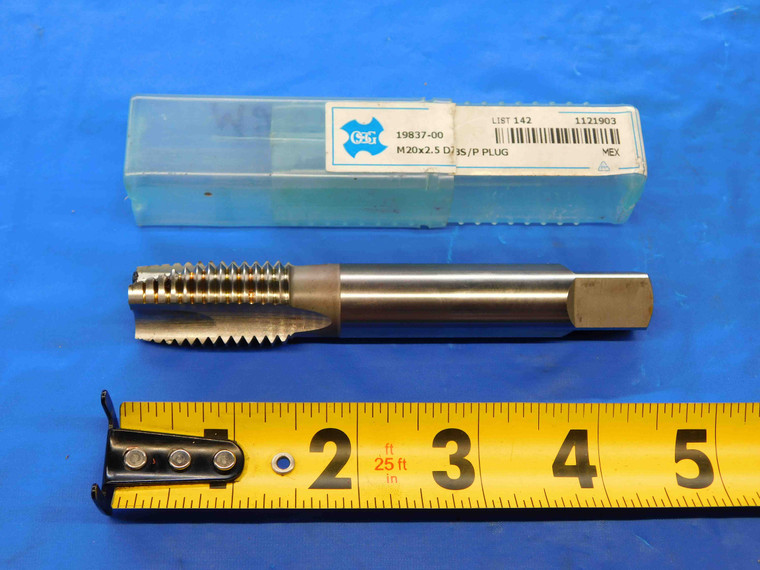 NEW OSG M20 X 2.5 D7 HSS PLUG TAP 3 STRAIGHT FLUTE 20 THREADING MILLING CNC - JC2748LVR