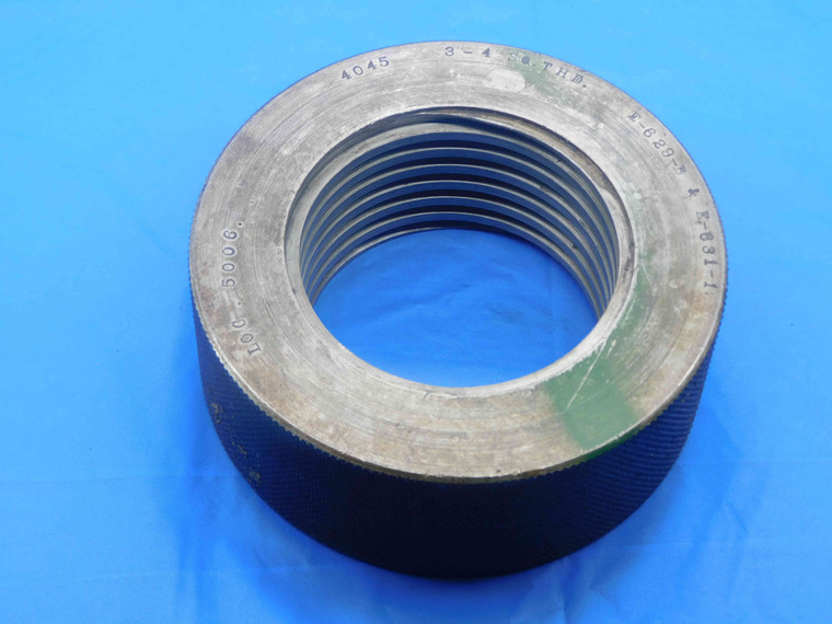 SHOP MADE 3" 4 SQUARE THREAD SOLID THREAD RING GAGE 3.0 4.0 3"-4 INSPECTION - DW27328AM4