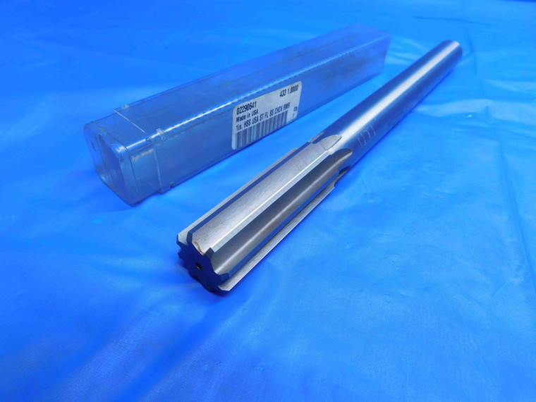 YANKEE 1" O.D. HSS CHUCKING REAMER 8 FLUTE 1.0 1.0000 ONSIZE MILLING MACHINING - AJ0494AL4