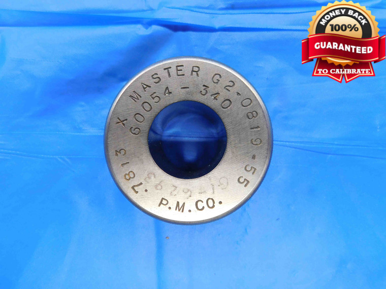 .7813 CLASS X MASTER PLAIN BORE RING GAGE ONSIZE 25/32 20 mm INSPECTION CHECK - BT3525AC4