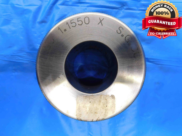 1.1550 CL X MASTER PLAIN BORE RING GAGE 1.1563 -.0013 1 5/32 29.337 mm 1.155 - BT3573AC4