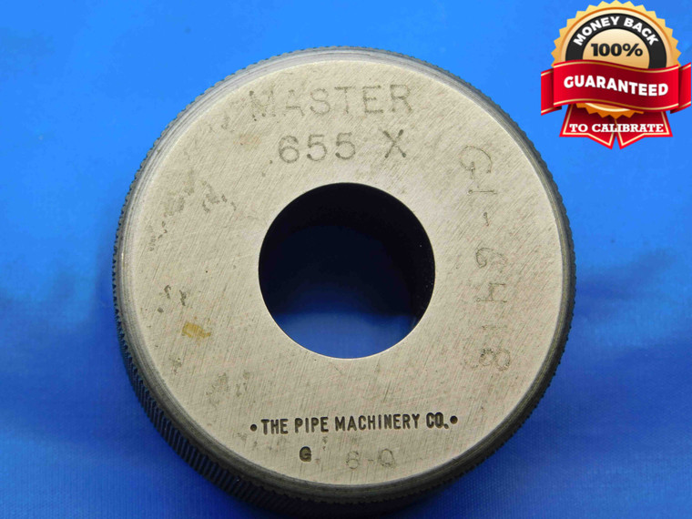 .6550 CL X MASTER PLAIN BORE RING GAGE .6563 -.0013 21/32 16.637 mm .655 CHECK - JC2806AC4
