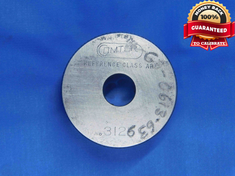 .3126 MASTER PLAIN BORE RING GAGE .3125 +.0001 OVERSIZE 5/16 8 mm INSPECTION - AJ0557AC4