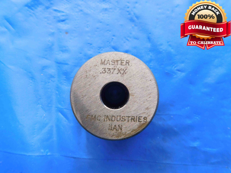 .3370 CL XX MASTER PLAIN BORE RING GAGE .3438 -.0068 11/32 8.560 mm .337 CHECK - BT3617AC4