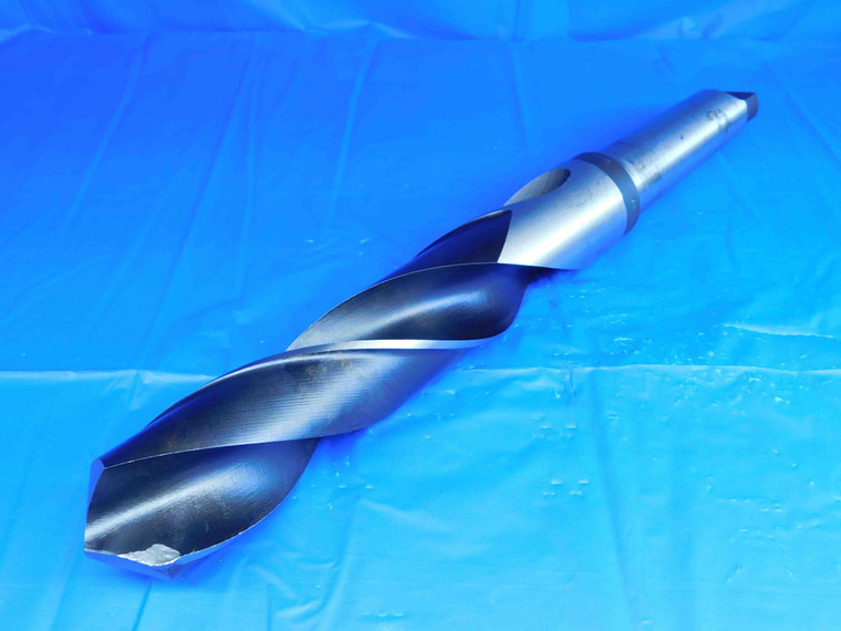 2 7/64 O.D. HSS TWIST DRILL BIT MORSE TAPER #5 SHANK 8 7/8 LOC 2.1093 MT5 CNC