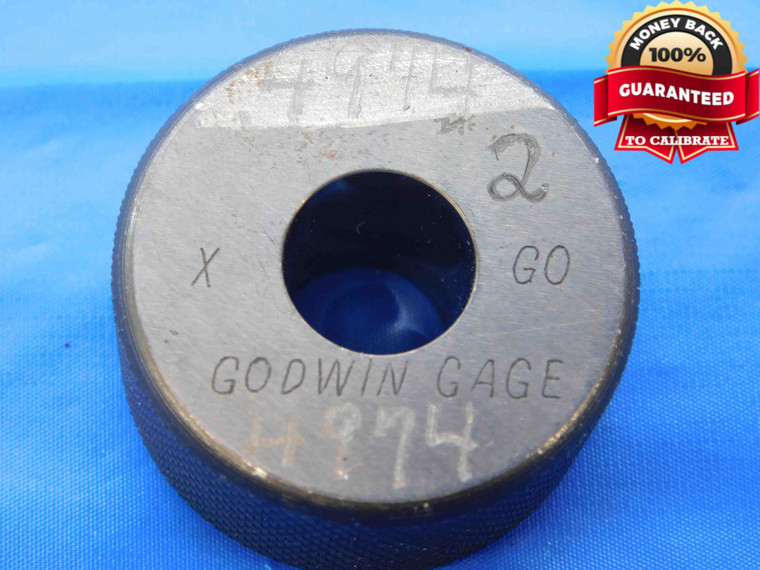 .4974 CLASS X MASTER PLAIN BORE RING GAGE .5000 -.0026 UNDERSIZE 1/2 12.634 mm - JC2890AC4