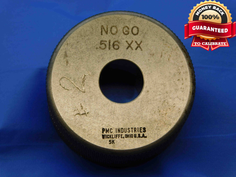 .5160 CL XX MASTER PLAIN BORE RING GAGE .5156 +.0004 UNDERSIZE 33/64 13 mm .516 - JC2904AC4