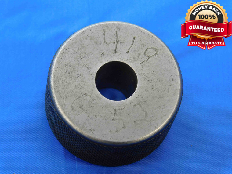 .4190 MASTER PLAIN BORE RING GAGE .4219 -.0029 OVERSIZE 27/64 10.643 mm .419 - JC2961BR3
