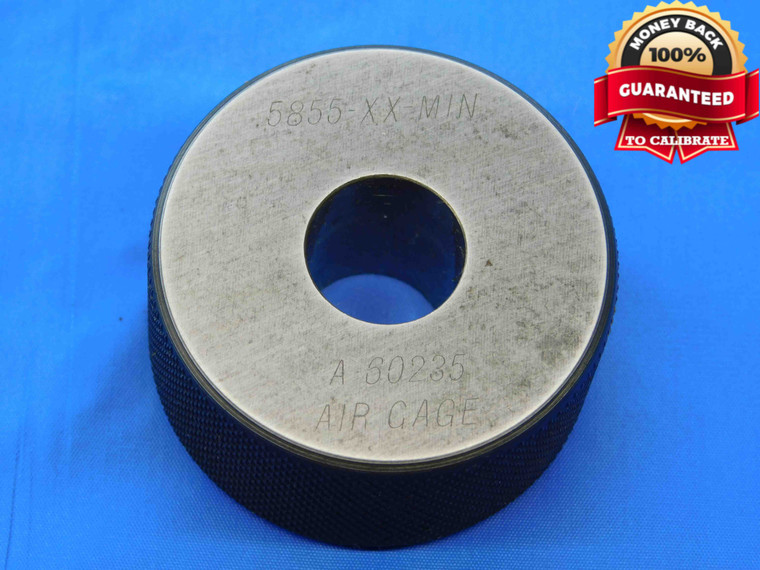 .5855 CLASS XX MASTER PLAIN BORE RING GAGE .5938 -.0083 UNDERSIZE 19/32 15 mm - JC2963BR3