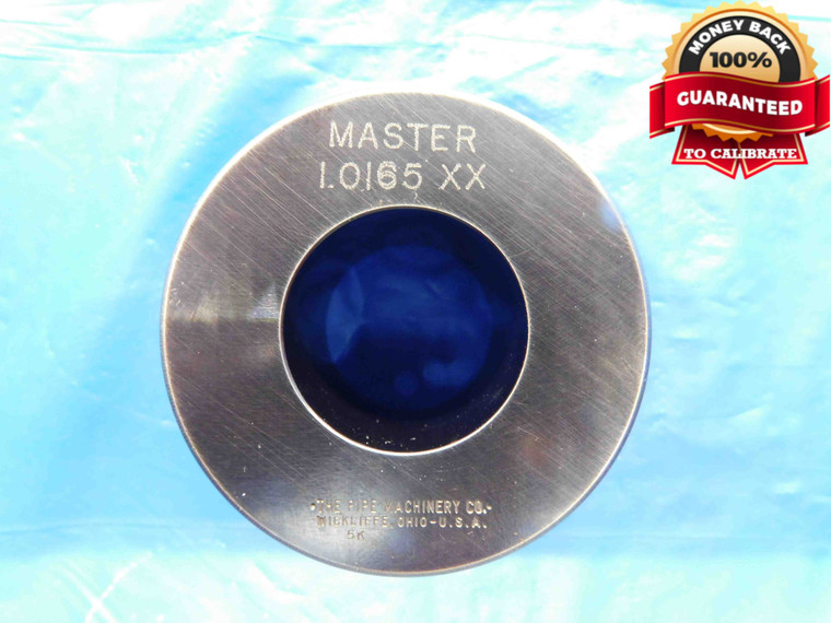 1.0165 CLASS XX MASTER PLAIN BORE RING GAGE 1.0156 +.0009 UNDERSIZE 1 1/64 26 mm - BT3735AC4