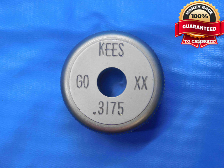 .3175 CLASS XX MASTER PLAIN BORE RING GAGE .3125 +.0050 OVERSIZE 5/16 8 mm CHECK - AJ0588BR3