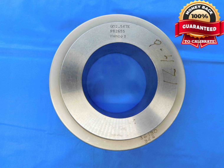 2.5470 CL X MASTER PLAIN BORE RING GAGE 2.5469 +.0001 2 35/64 64.694 mm 2.547 - JC2984BR3