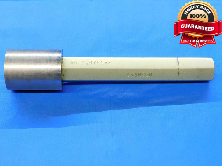 1.0750 CLASS Z PIN PLUG GAGE 1.0781 -.0031 OVERSIZE 1 5/64 27.305 mm 1.075 CHECK - JC3011AL4