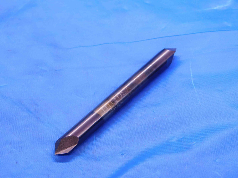 HTC 1/4 O.D. SOLID CARBIDE SPOTTING DRILL BIT .25 LETTER E 45 DEGREE DOUBLE END - CB3554AL4