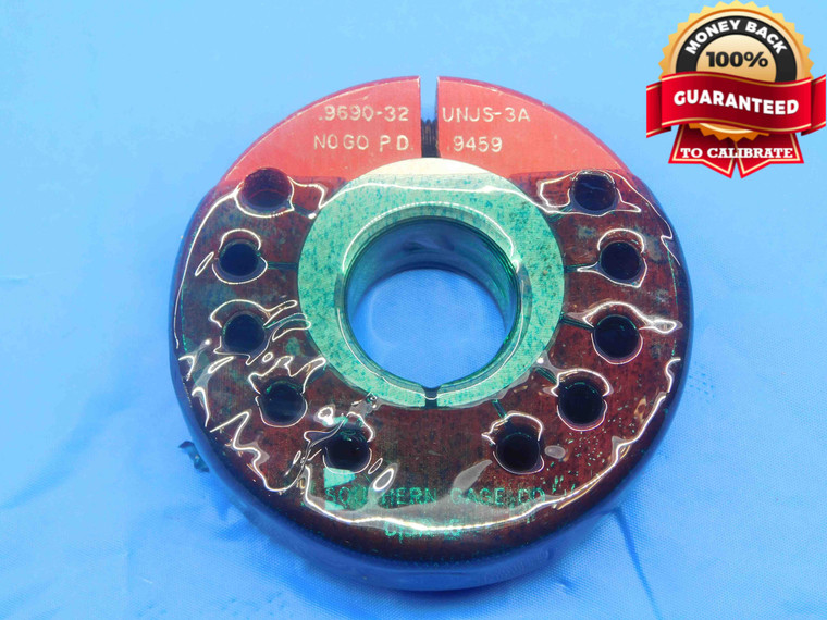 .9690 32 UNJS 3A N05 LOCKNUT THREAD RING GAGE .969 NO GO ONLY P.D. = .9459 CHECK - DW27468AL4