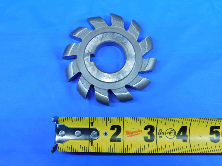 3" O.D. X 1/2 WIDTH X 1" PILOT SIDE MILLING CUTTER 12 T HSS FULL RADIUS CNC - BR4412LVR