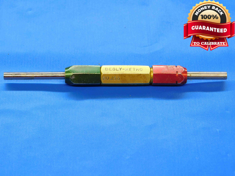 .1530 & .1610 PIN PLUG GAGE GO NO GO .1563 -.0033 UNDERSIZE 5/32 4 mm .153 .161 - JC3153AL4