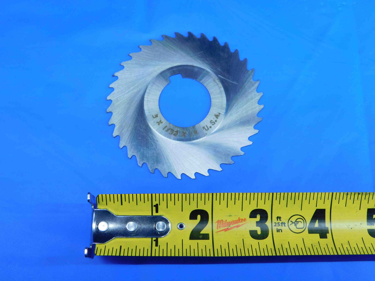 NEW 3" O.D. X 1/32 WIDTH X 1" PILOT SIDE MILLING CUTTER 36 T HSS - BR4575CK2