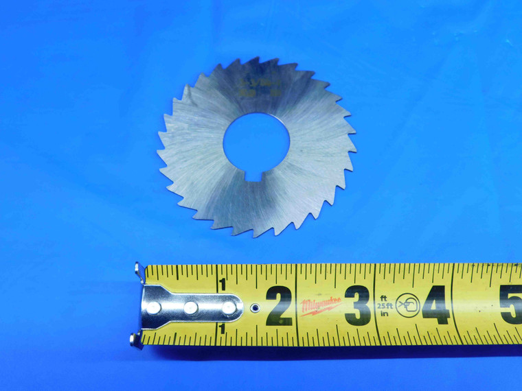 NEW 3" O.D. X 3/64 WIDTH X 1" PILOT SIDE MILLING CUTTER 30 T HSS - BR4576CK2