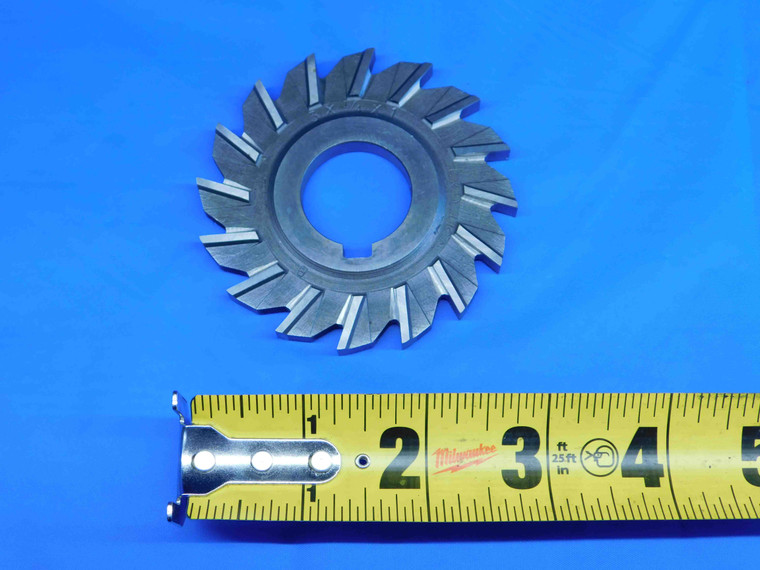 F & D 2.941 O.D. X 1/4 WIDTH X 1" PILOT SIDE MILLING CUTTER 16 T HSS - BR4567CK2