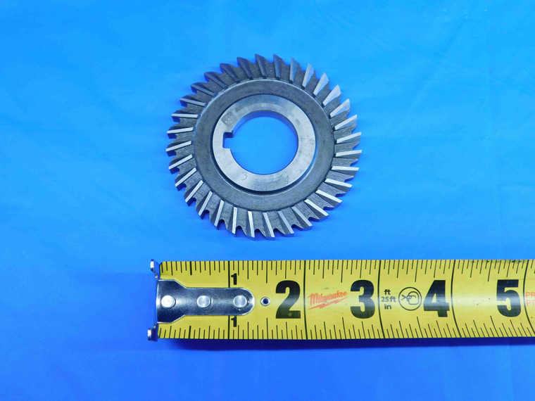 MOON CUTTER CO. 2.915 O.D. X 1/4 WIDTH X 1" PILOT SIDE MILLING CUTTER 32 T HSS - BR4571CK2