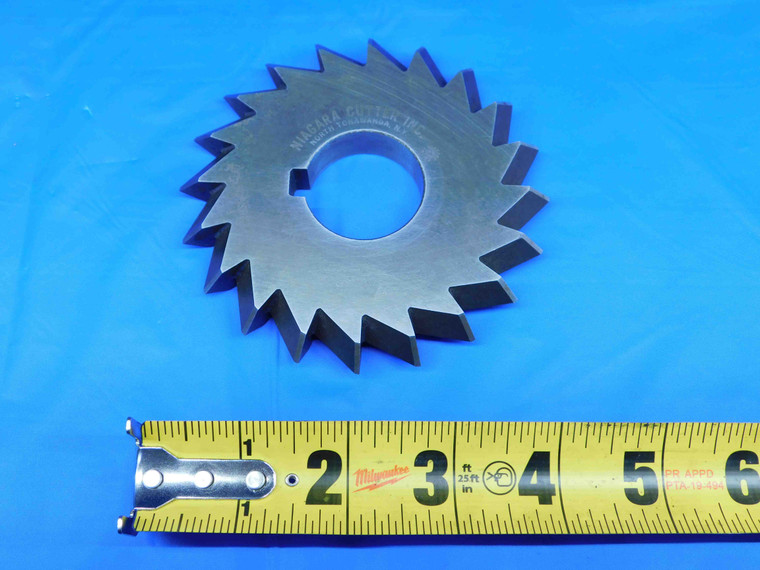 NIAGARA 4" O.D. X 1/2 WIDTH X 1 1/4 PILOT SIDE MILLING CUTTER 20 T HSS 90 DEGREE - BR4598BJ2