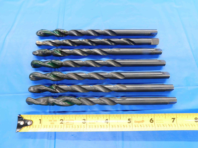 7PCS 13/32 O.D. HSS PILOTED TWIST DRILL BIT 10MM SHANK 4 3/8 LOC .4062 - BT3948AB3