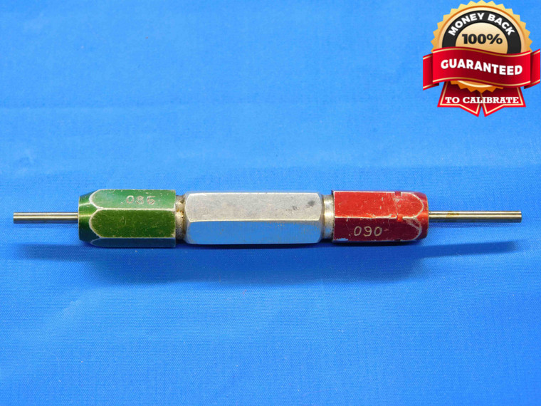 .0860 & .0900 CL Y PIN PLUG GAGE GO NO GO .0938 -.0038 3/32 2 mm .086 .090 CHECK - JC3075AL4