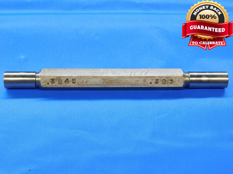 .3230 & .3245 PIN PLUG GAGE GO NO GO .3281 -.0036 OVERSIZE 21/64 8.204 mm .323 - JC3108AL4