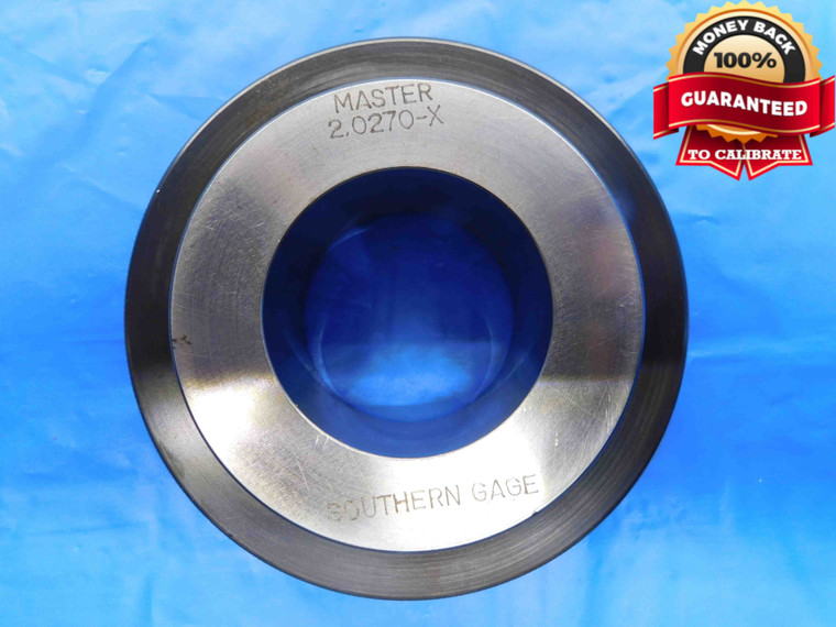 2.0270 CL X MASTER PLAIN BORE RING GAGE 2.0313 -.0043 2 1/32 51.486 mm 2.027 - BT3843AL4