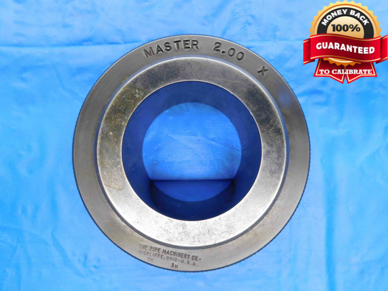 2.0000 CLASS X MASTER PLAIN BORE RING GAGE ONSIZE 2.0 50.800 mm 2.000 CHECK - BT3856AL4