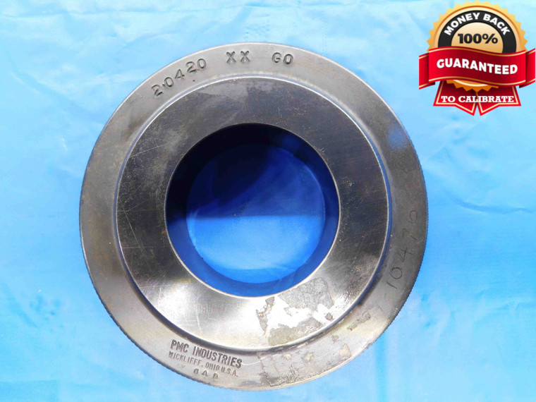 2.0420 CL XX MASTER PLAIN BORE RING GAGE 2.0313 +.0107 2 1/32 52 mm 2.042 CHECK - BT3849AL4