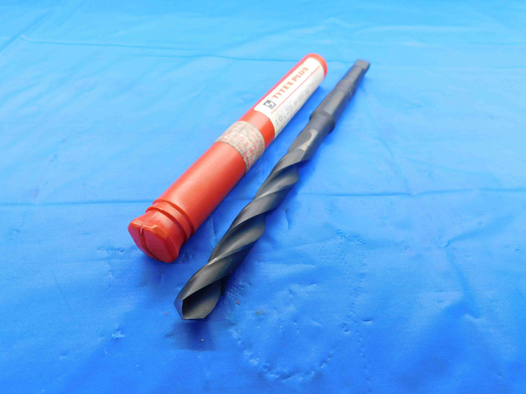 TITEX PLUS 10.25MM HSS TWIST DRILL BIT MORSE TAPER #1 SHANK 3" LOC 10.25 MT1 - BT3908BJ3