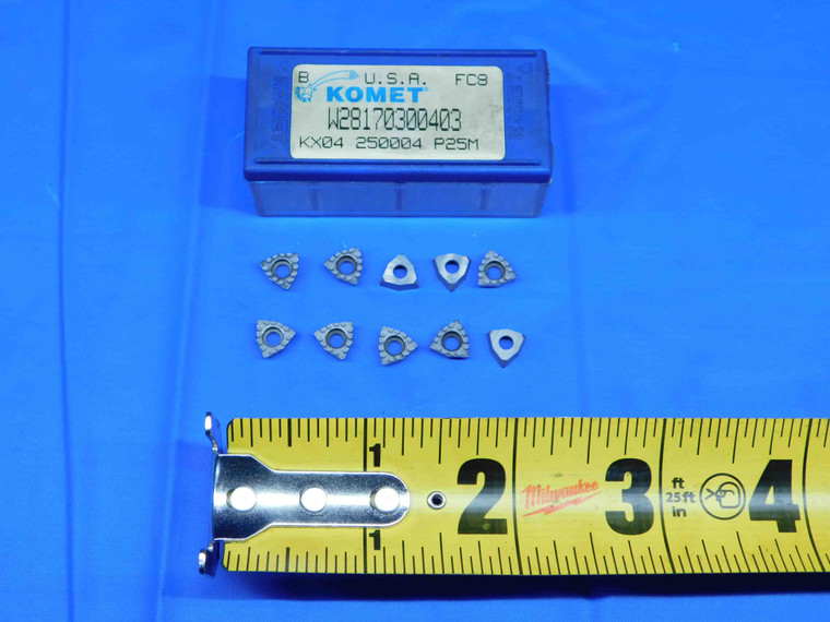 10pcs NEW KOMET W28170300403 KX04 250004 P25M CARBIDE TURNING INSERTS TOOLING - BR4462RDT